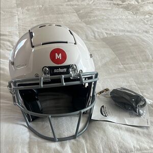 Schutt White Football Helmet for Kids
